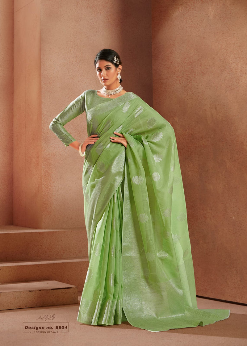 Wonderful Pastel Color-Range Avaloki Silk Saree Anant Tex Exports Private Limited