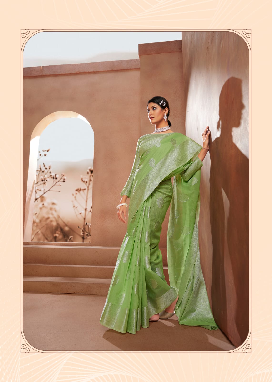 Wonderful Pastel Color-Range Avaloki Silk Saree Anant Tex Exports Private Limited