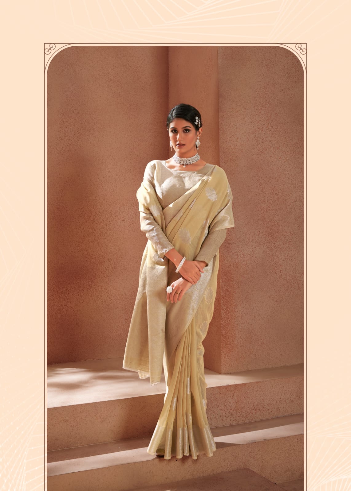 Wonderful Pastel Color-Range Avaloki Silk Saree Anant Tex Exports Private Limited
