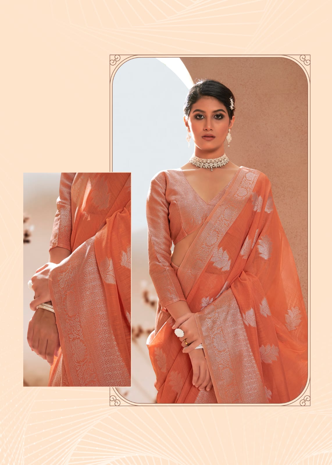 Wonderful Pastel Color-Range Avaloki Silk Saree Anant Tex Exports Private Limited