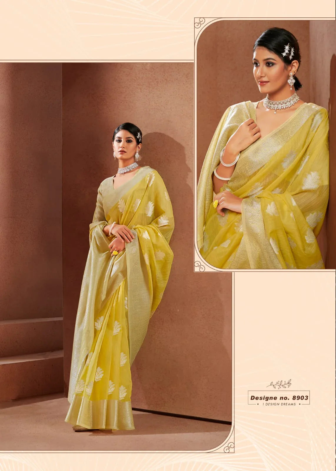 Wonderful Pastel Color-Range Avaloki Silk Saree Anant Tex Exports Private Limited