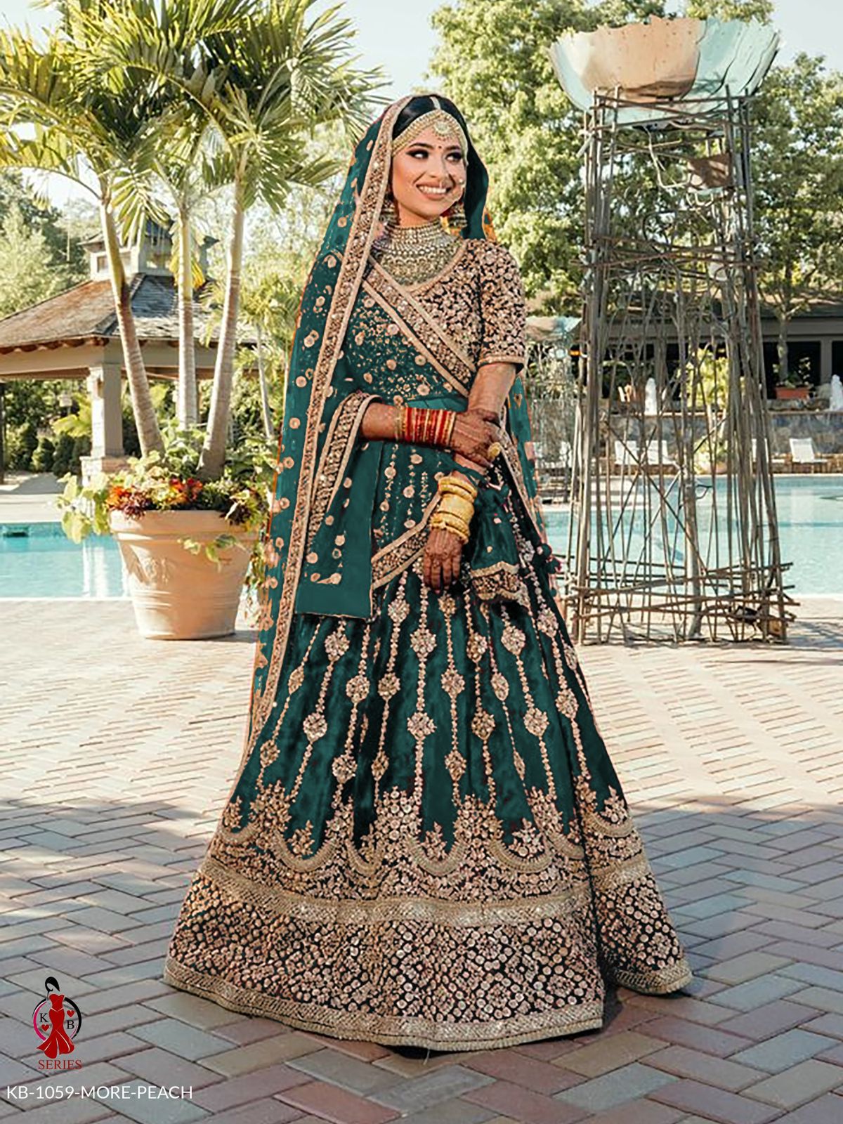 DESIGNER BOUTIQUE VELVET LEHENGA D.NO KB -1059 Anant Tex Exports Private Limited