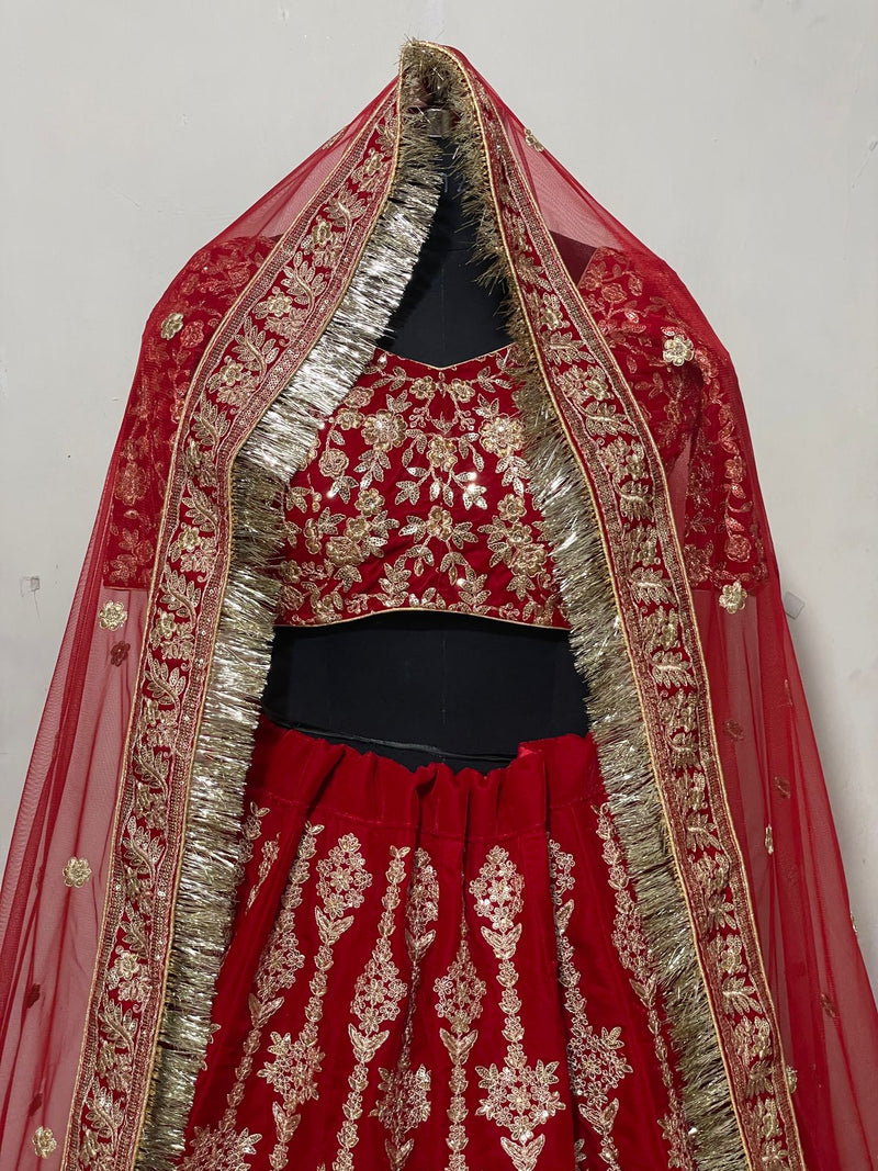 DESIGNER BOUTIQUE VELVET LEHENGA D.NO KB -1059 Anant Tex Exports Private Limited