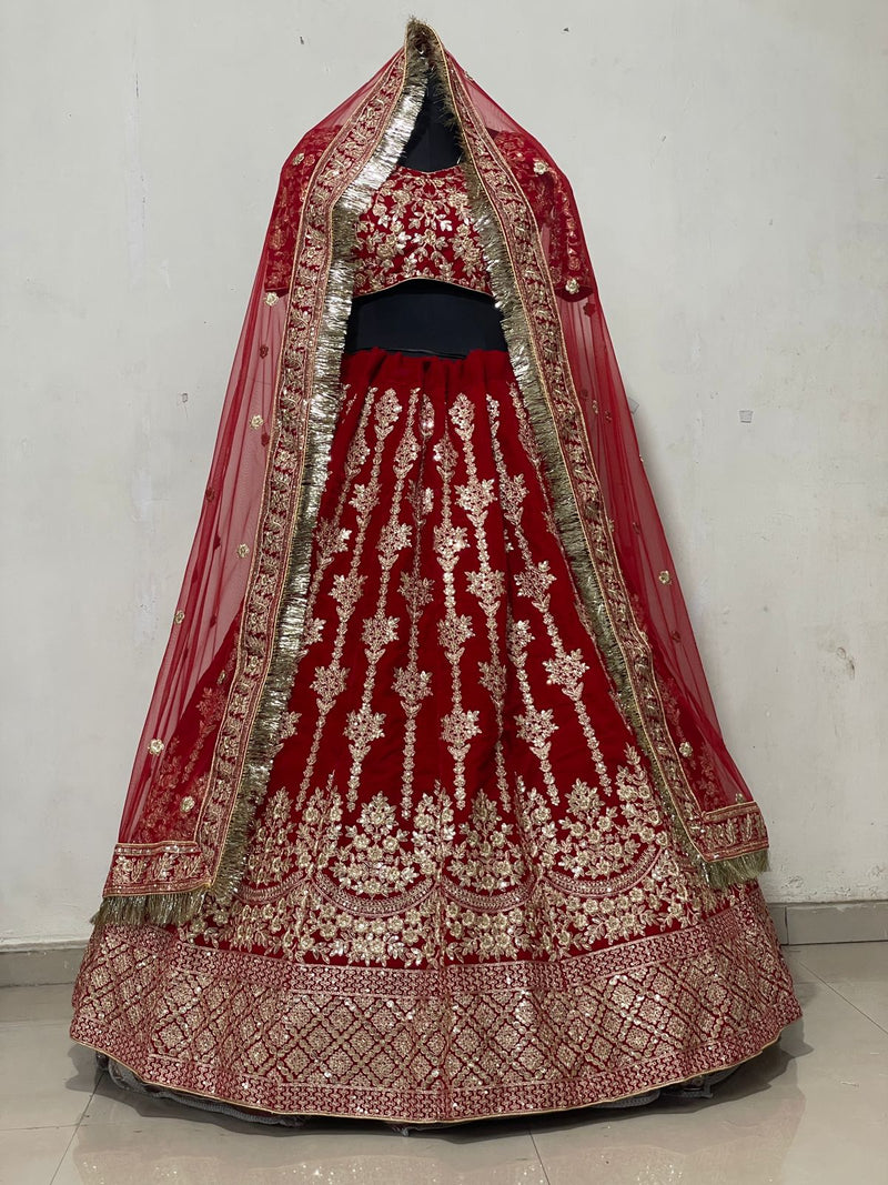 DESIGNER BOUTIQUE VELVET LEHENGA D.NO KB -1059 Anant Tex Exports Private Limited