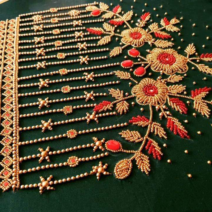 Maggam store designs latest