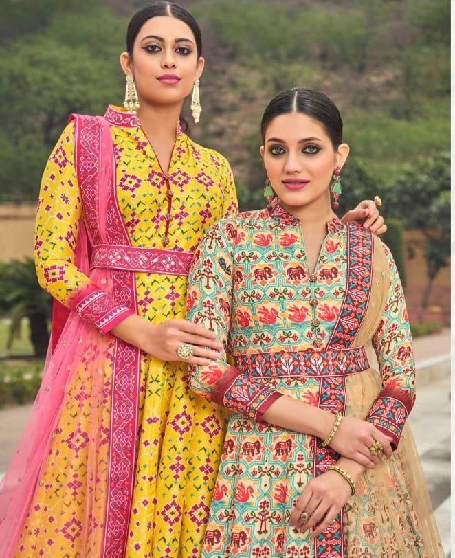 Virasat Vol Patola Designer Gown Anant Tex Exports Private Limited