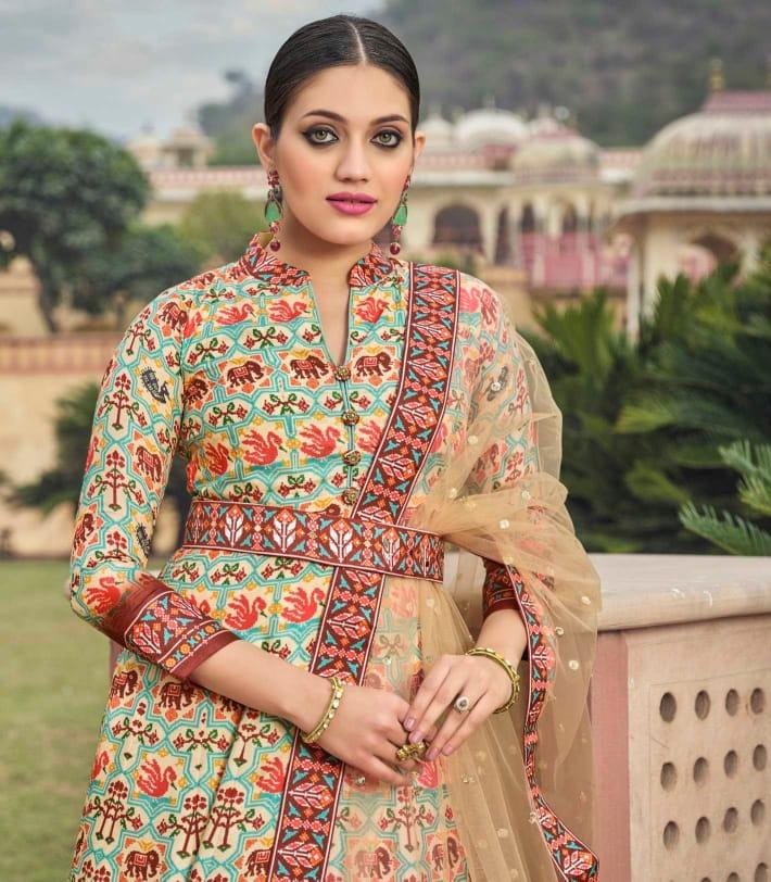 Virasat Vol Patola Designer Gown Anant Tex Exports Private Limited