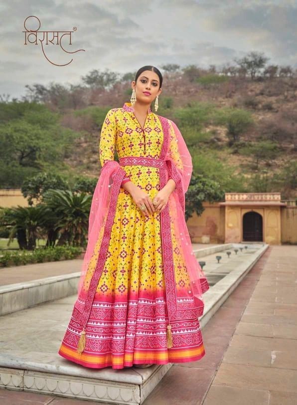 Virasat Vol Patola Designer Gown Anant Tex Exports Private Limited