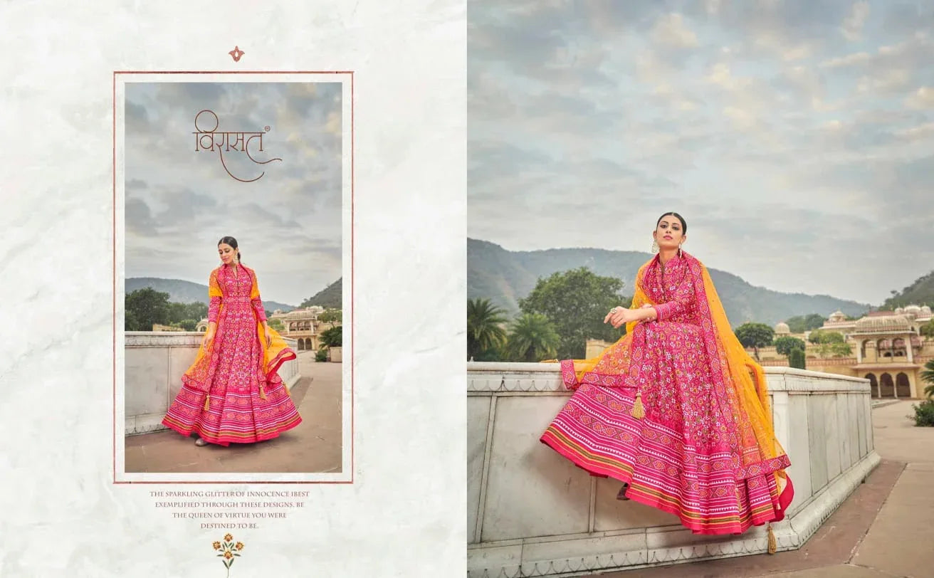Virasat Vol Patola Designer Gown Anant Tex Exports Private Limited