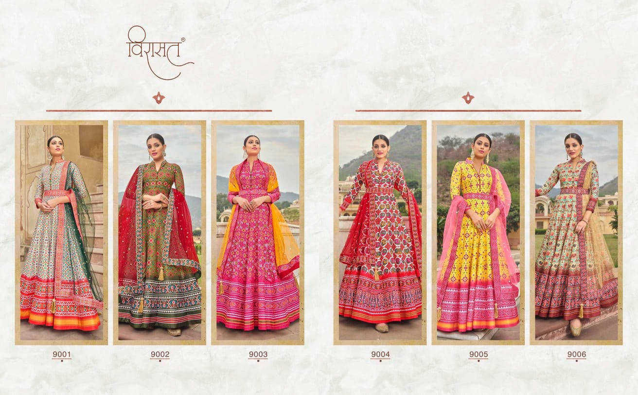 Virasat Vol Patola Designer Gown Anant Tex Exports Private Limited