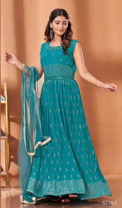 READYMADE GOWN D.NO G776 Anant Tex Exports Private Limited
