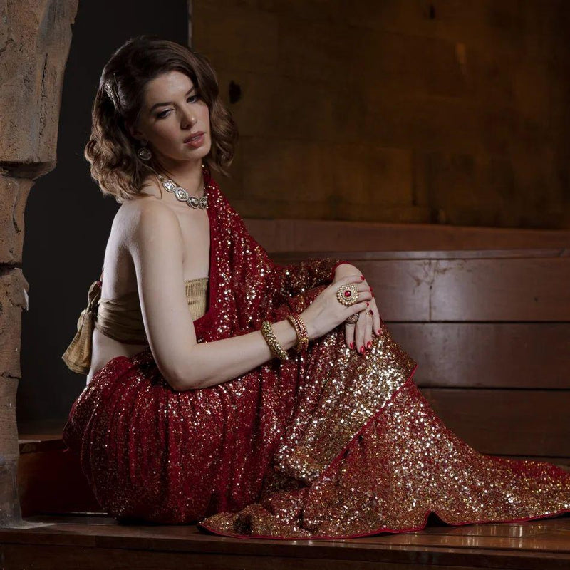 SUPERHIT BOLLYWOOD SEQUINS SAREE Anant Tex Exports Private Limited