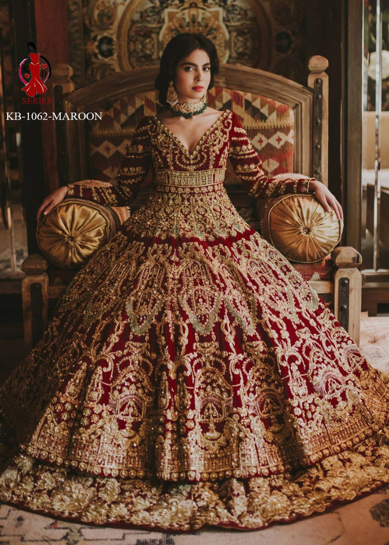 BRIDAL ANARKALI BOUTIQUE LEHENGA D.NO- KB 1062 Anant Tex Exports Private Limited