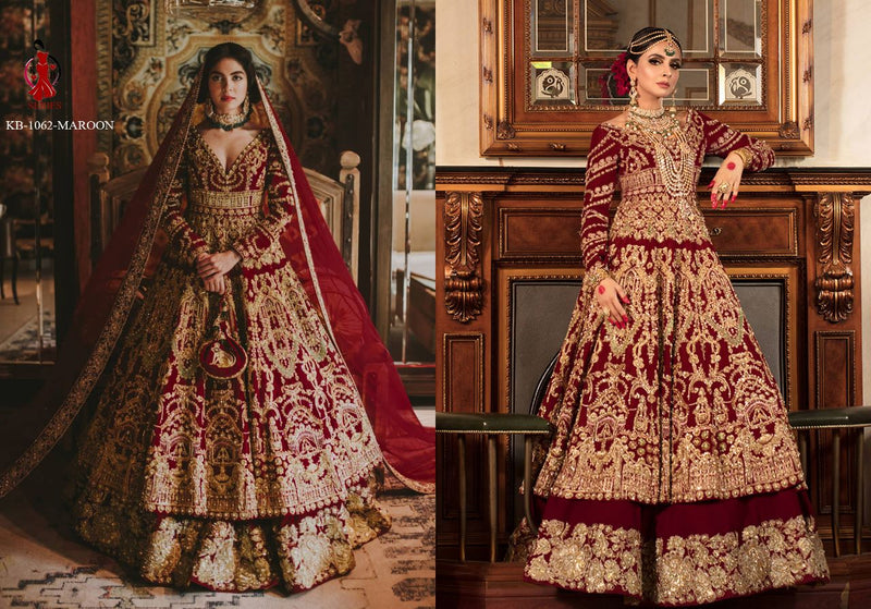 BRIDAL ANARKALI BOUTIQUE LEHENGA D.NO- KB 1062 Anant Tex Exports Private Limited