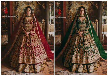 BRIDAL ANARKALI BOUTIQUE LEHENGA D.NO- KB 1062 Anant Tex Exports Private Limited