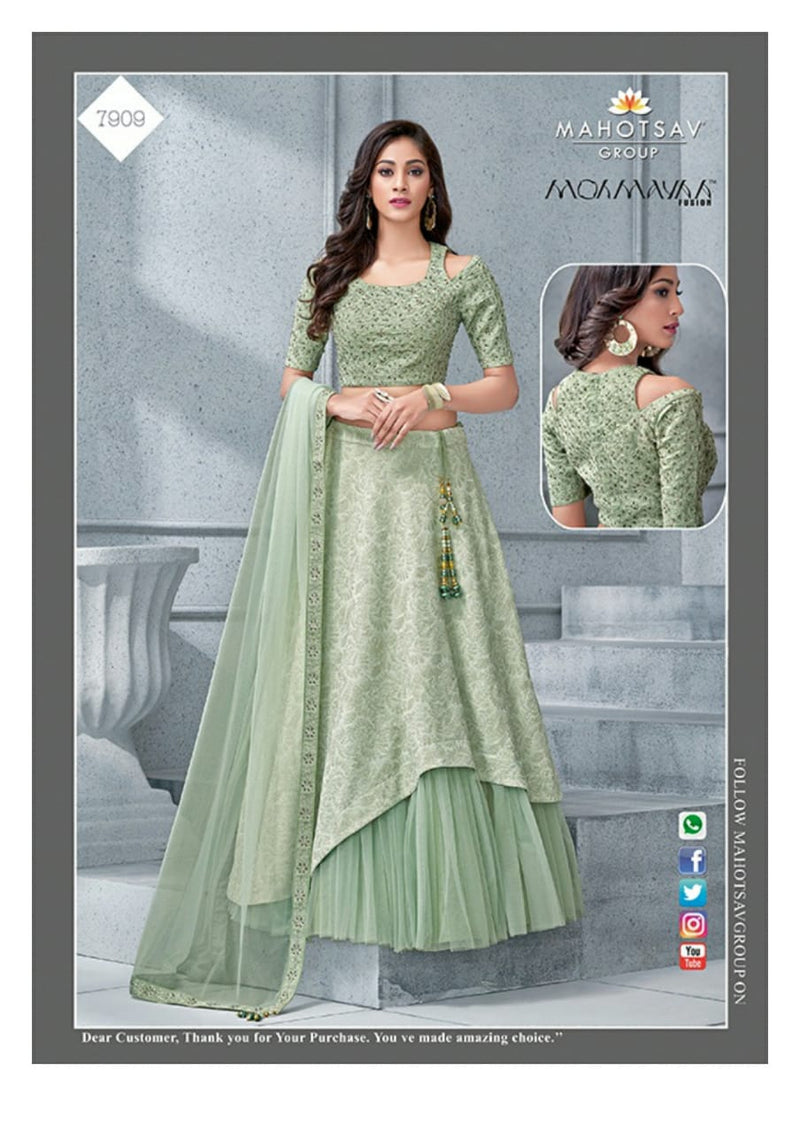 MOHOTSAV MOHMAYA IMPORTETED LEHENGA CROP TOP STYLE Anant Tex Exports Private Limited