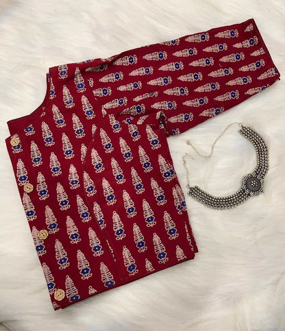 Fancy Ajarakh Blouse Anant Tex Exports Private Limited