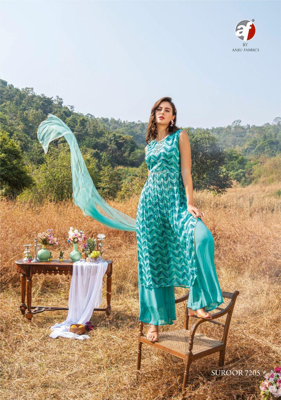 NYRA SUROOR KURTI PLAZZO WITH DUPATTA Anant Tex Exports Private Limited