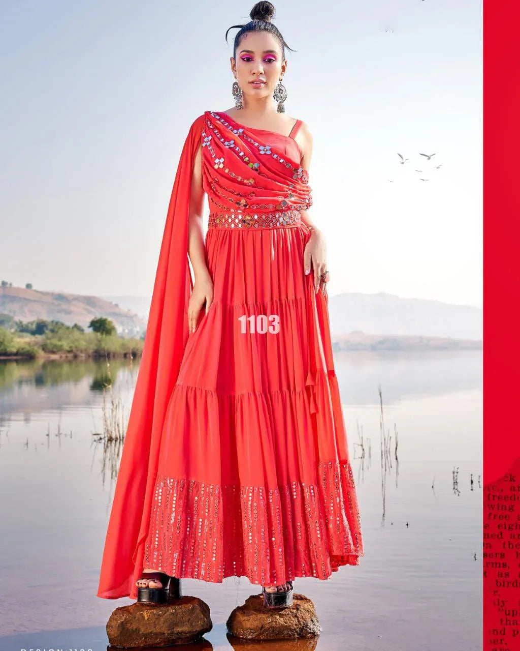 M &amp; M ARZOIE VOL 3 HEAVY GEORGETTE PARTYWEAR COLLECTION GOWN Anant Tex Exports Private Limited