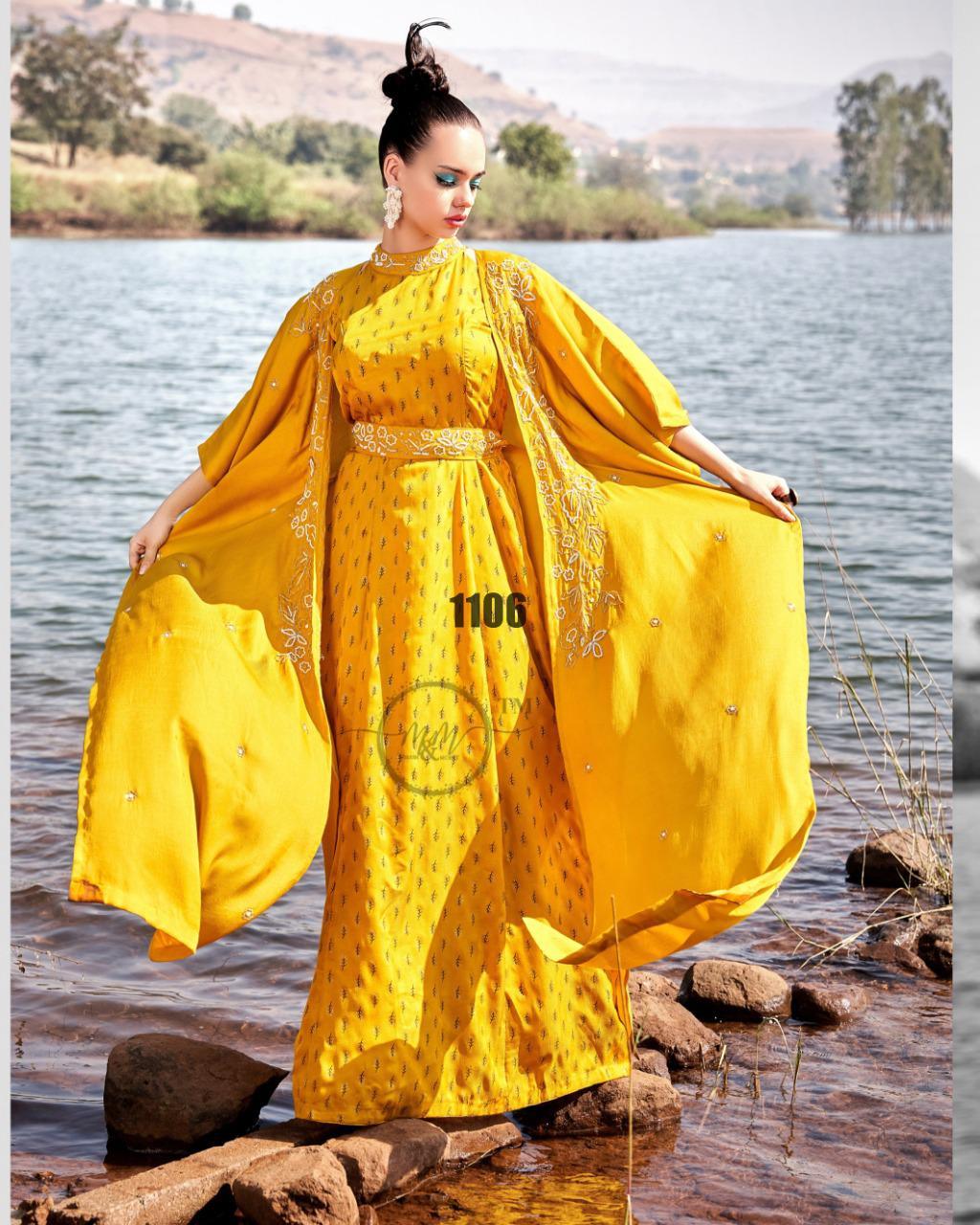 M &amp; M ARZOIE VOL 3 HEAVY GEORGETTE PARTYWEAR COLLECTION GOWN Anant Tex Exports Private Limited