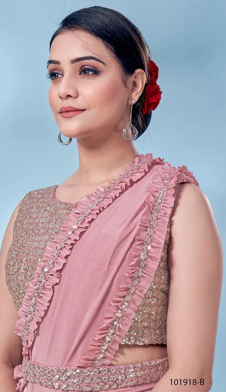 PARTY WEAR READYMADE SAREE D.NO 101918 Anant Tex Exports Private Limited