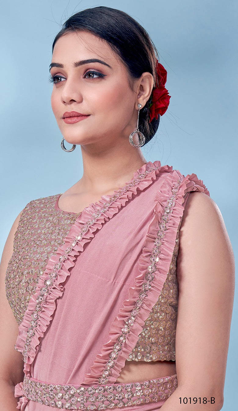 PARTY WEAR READYMADE SAREE D.NO 101918 Anant Tex Exports Private Limited