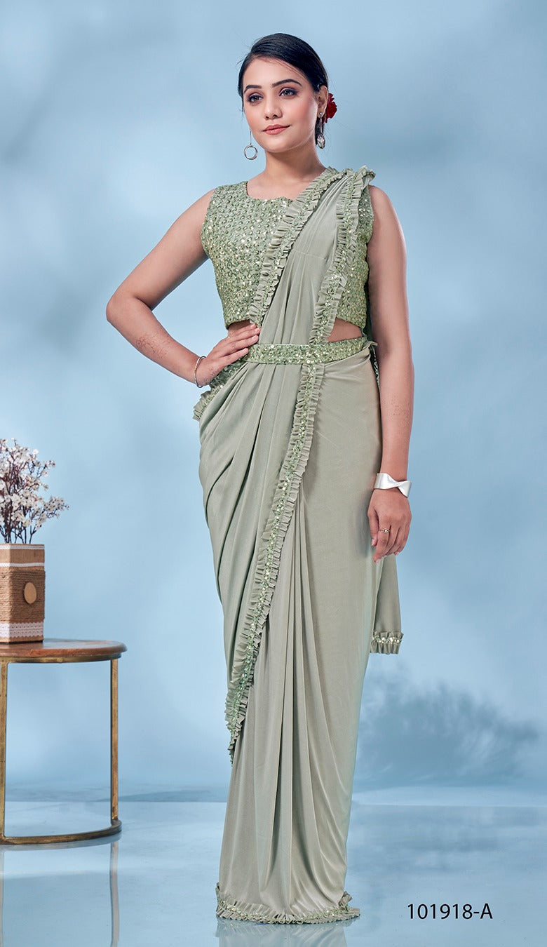 Designer Readymade saree + Blouse Plus size Dresses Online Navy Blue  RAHPRET-RS9966000256 – iBuyFromIndia