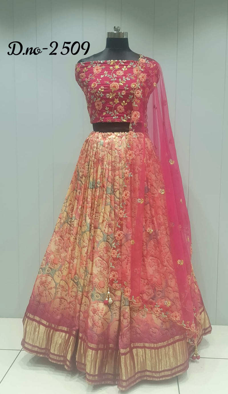 Designer Gaji Silk Lehenga Choli Anant Tex Exports Private Limited