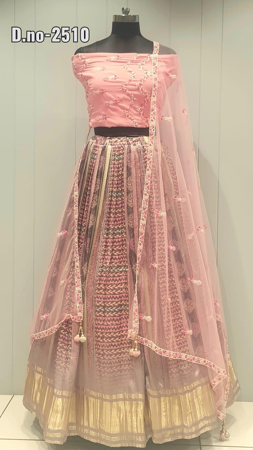 Designer Gaji Silk Lehenga Choli Anant Tex Exports Private Limited