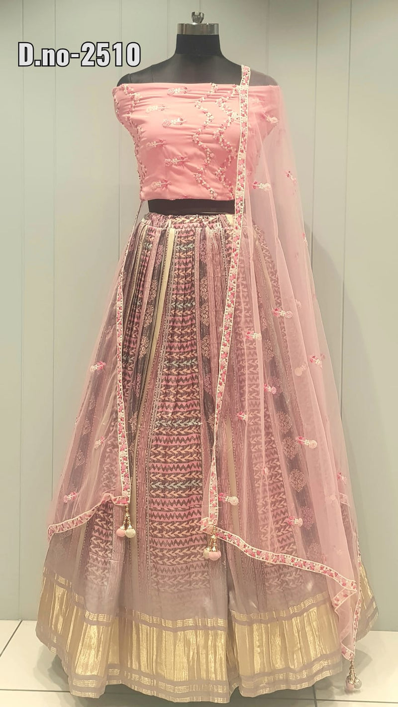 Designer Gaji Silk Lehenga Choli Anant Tex Exports Private Limited