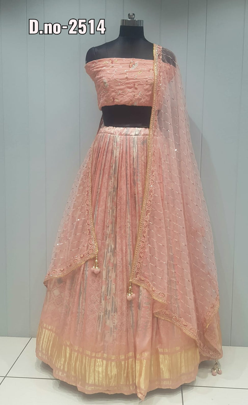 Designer Gaji Silk Lehenga Choli Anant Tex Exports Private Limited