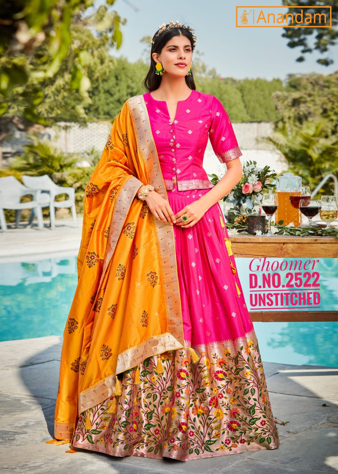 Ghoomer Designer Fancy Wear Lehenga D.no 2518 To 2522 Anant Tex Exports Private Limited