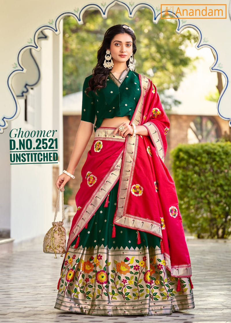 Ghoomer Designer Fancy Wear Lehenga D.no 2518 To 2522 Anant Tex Exports Private Limited