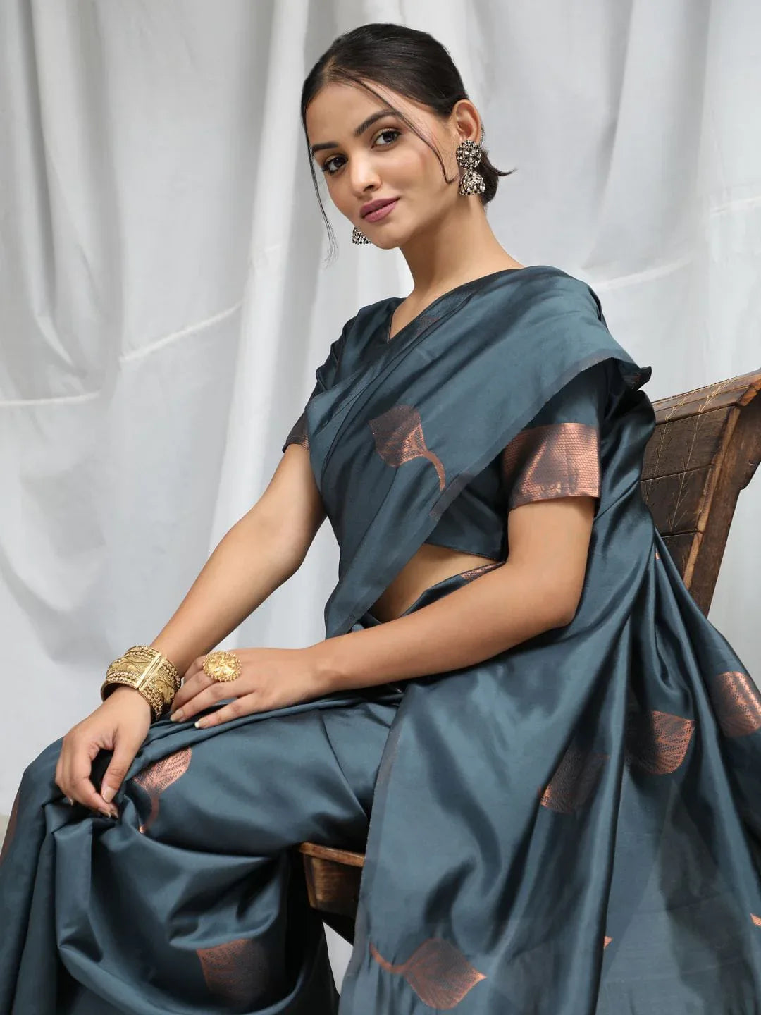Party Wear Soft Silk Saree Anant Tex Exports Private Limited