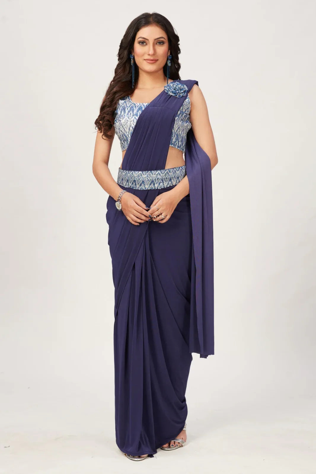 PARTY WEAR READYMADE SAREE D.NO 10AT64 Anant Tex Exports Private Limited