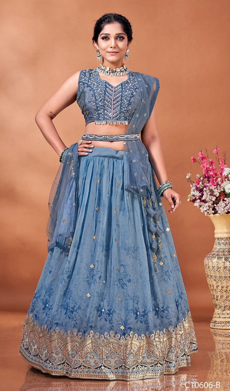 Readymade Crop Top Lehenga D.no C10606 Anant Tex Exports Private Limited