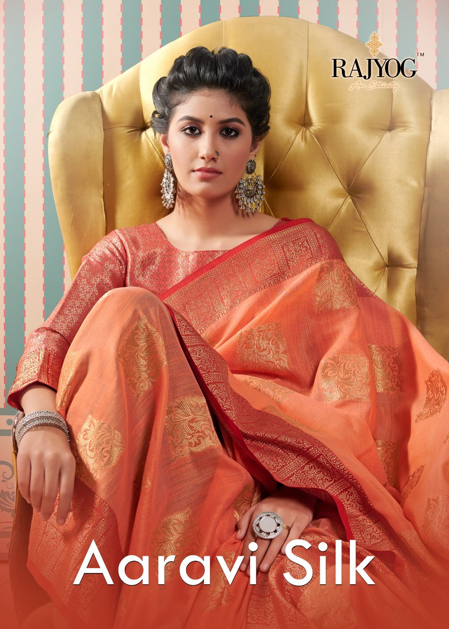 Party Wear Aaravi Silk Saree Anant Tex Exports Private Limited