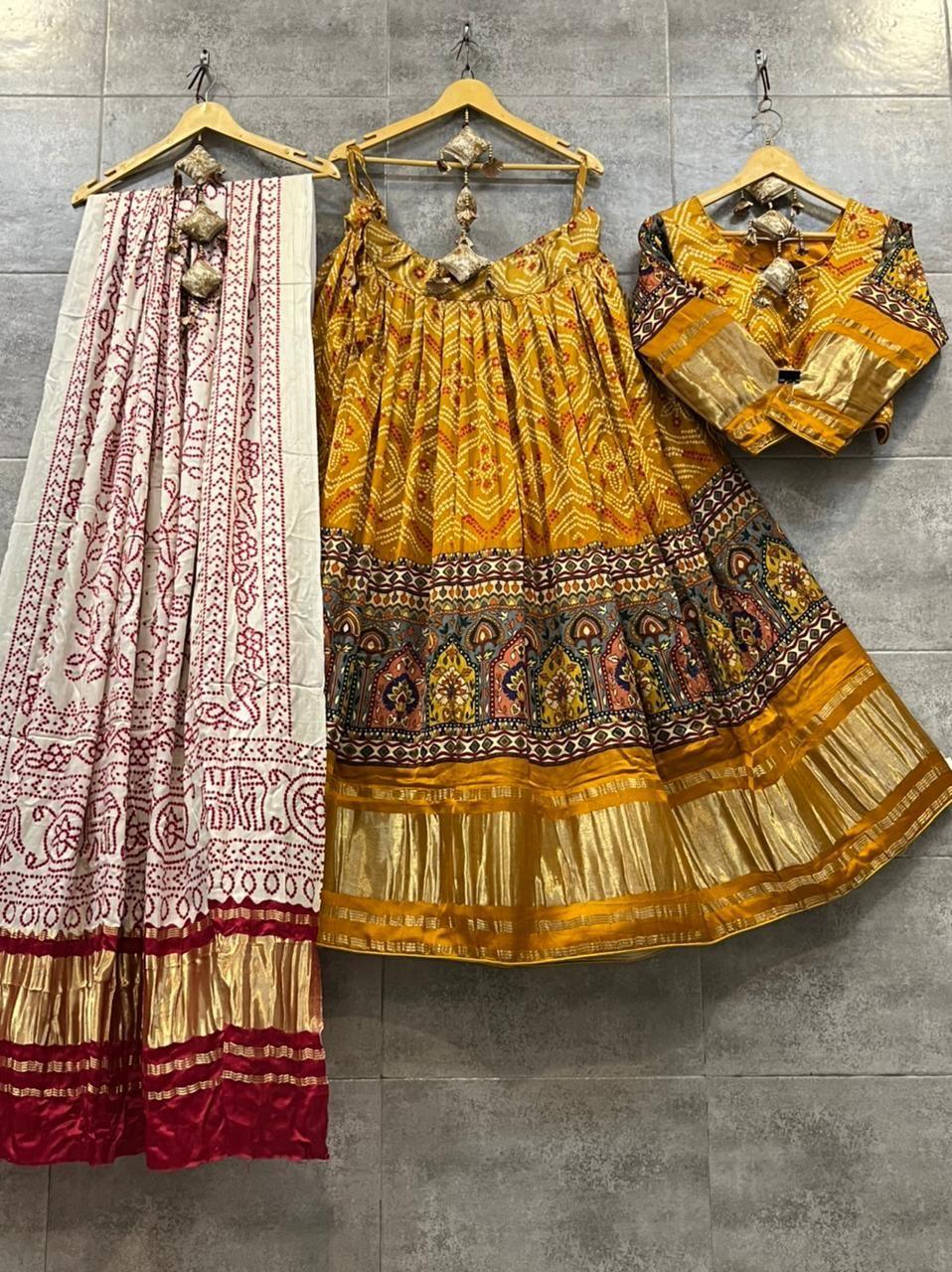 Fancy Designer Pure Gaji Silk Chaniya Choli Anant Tex Exports Private Limited