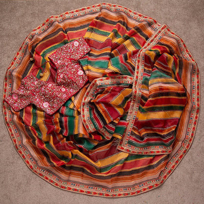 Fancy Rajwadi Silk Digital Print Saree Anant Tex Exports Private Limited