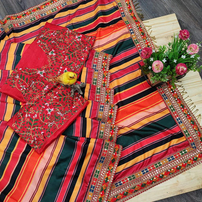 Fancy Rajwadi Silk Digital Print Saree Anant Tex Exports Private Limited