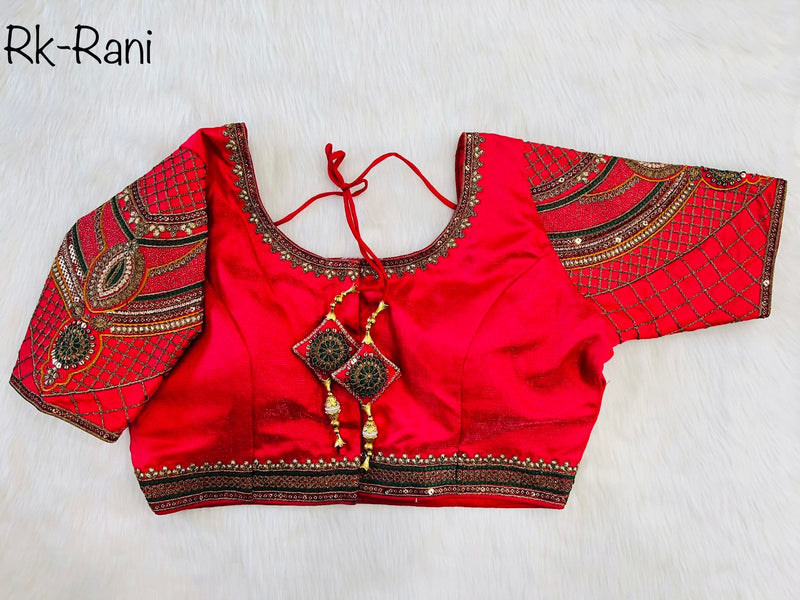 Heavy Sleeves Copper Blouse Anant Tex Exports Private Limited