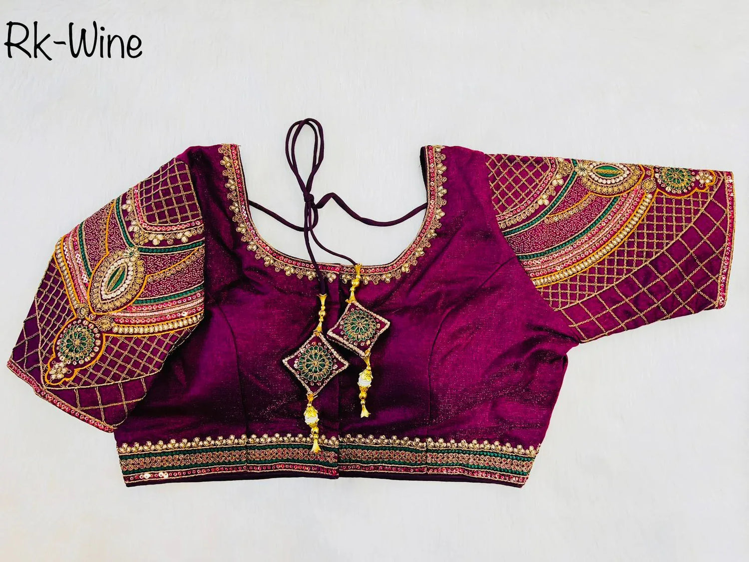 Heavy Sleeves Copper Blouse Anant Tex Exports Private Limited