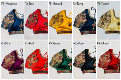Heavy Sleeves Copper Blouse Anant Tex Exports Private Limited