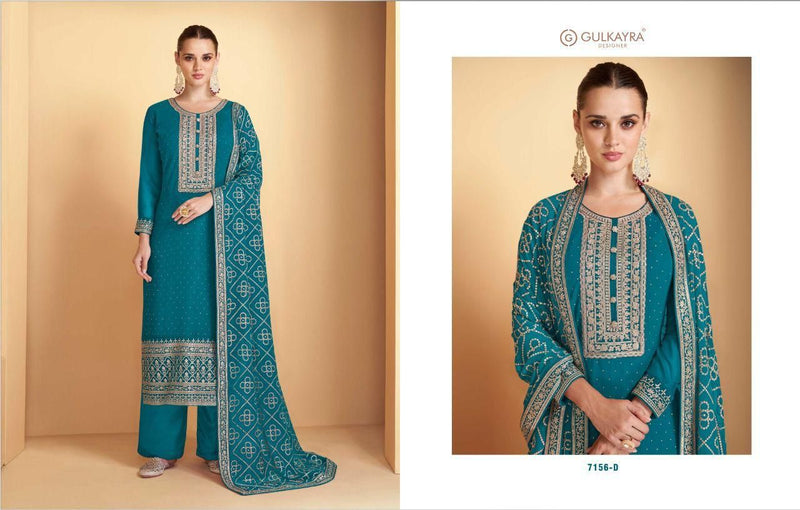 GULKAYRA DESIGNER AMISHA 7156 SERIES SUIT Anant Tex Exports Private Limited
