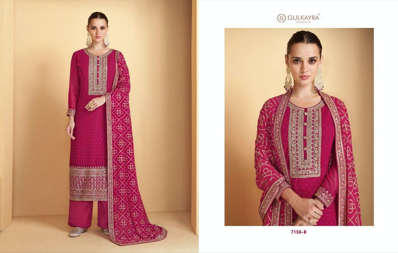 GULKAYRA DESIGNER AMISHA 7156 SERIES SUIT Anant Tex Exports Private Limited