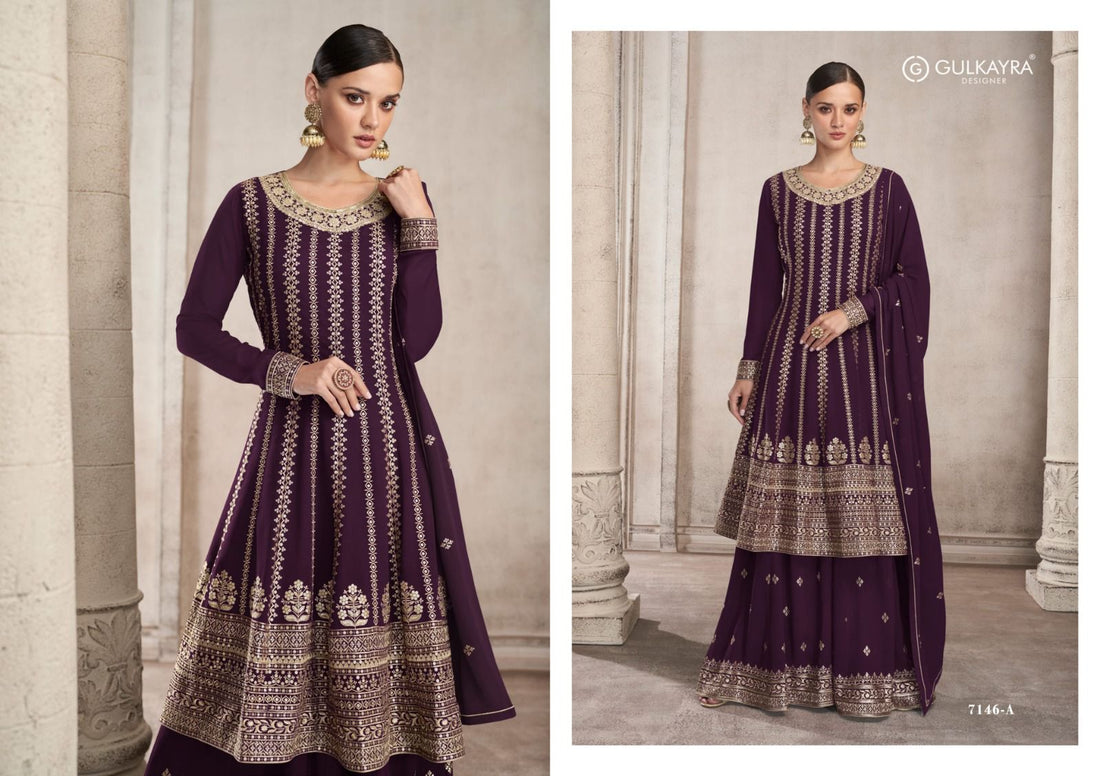 GULKAYRA DESIGNER FORAM 7146 COLOUR SERIES SUIT Anant Tex Exports Private Limited