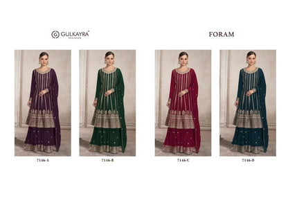 GULKAYRA DESIGNER FORAM 7146 COLOUR SERIES SUIT Anant Tex Exports Private Limited