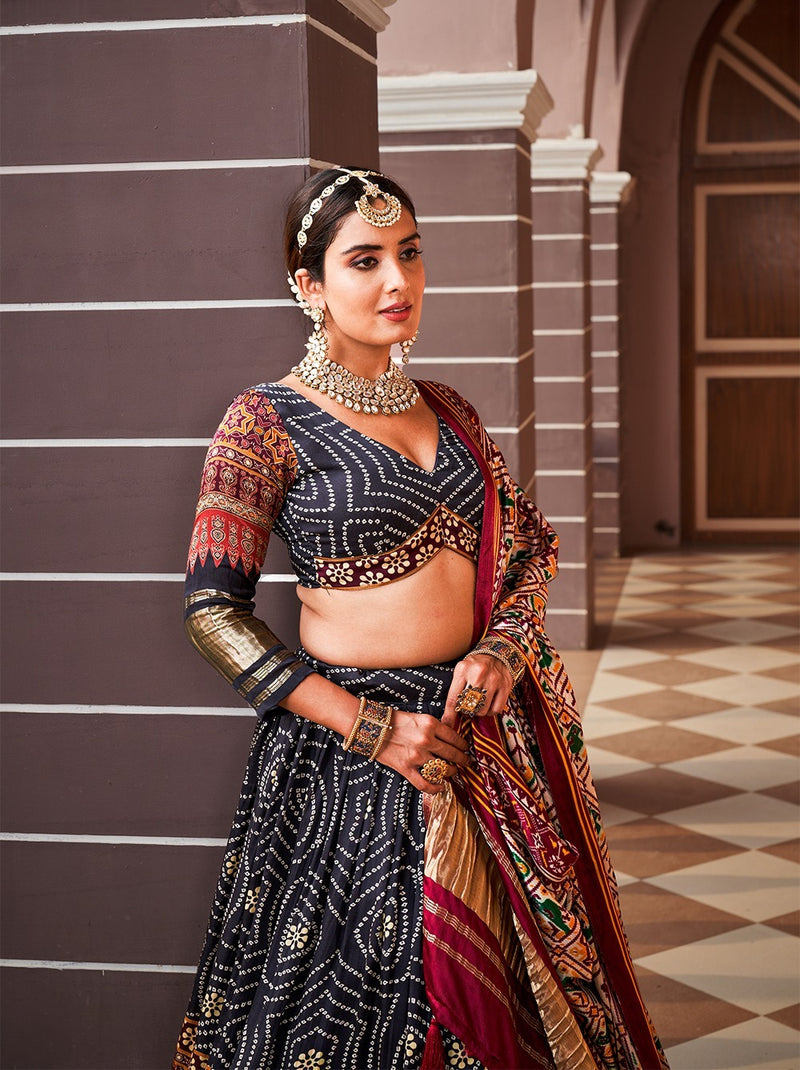 Gajii Lehenga Choli