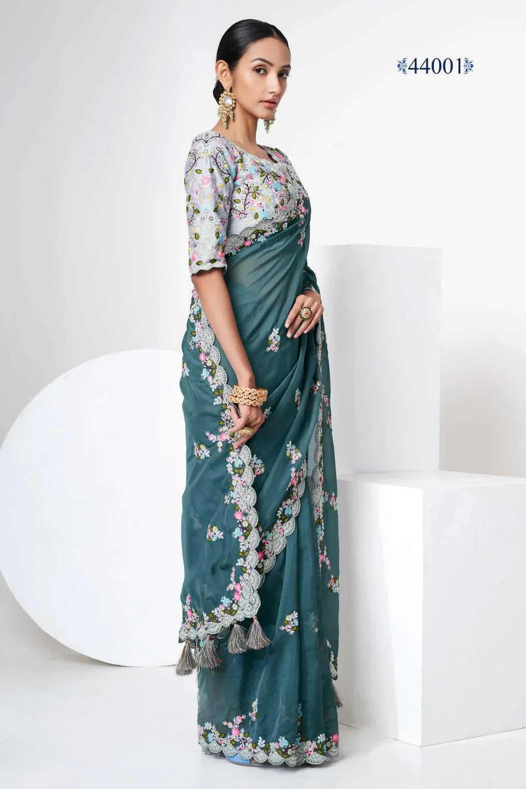 Party Wear Designer Saree D.no 44001 Anant Tex Exports Private Limited