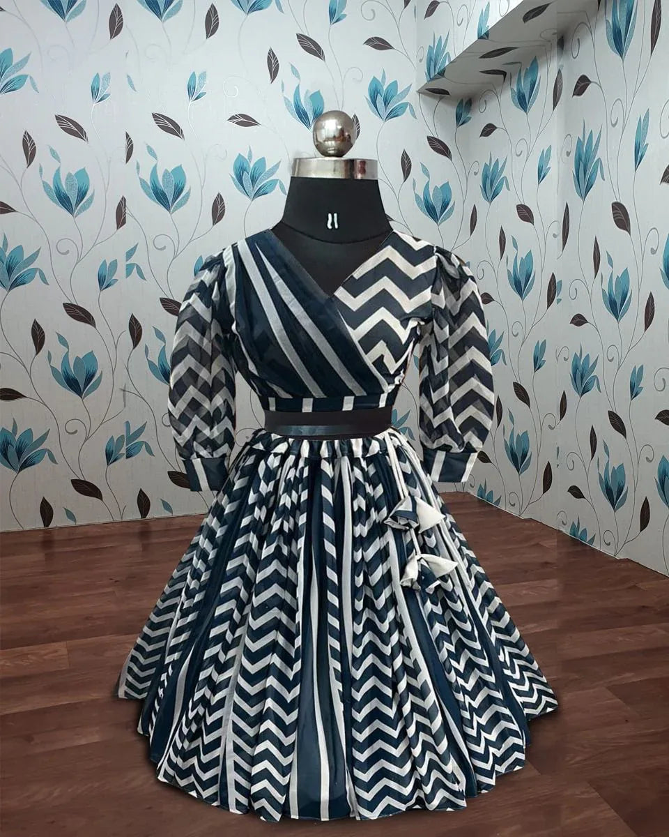 Party Wear Kids  Digital Prented Lehenga Choli Anant Tex Exports Private Limited